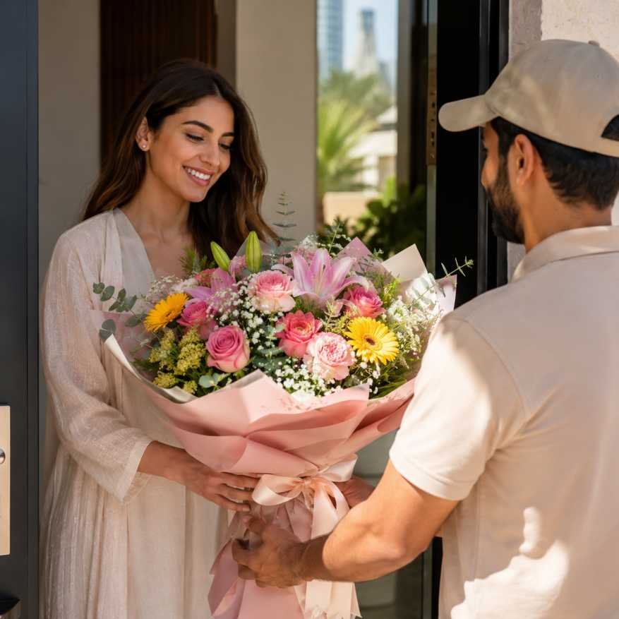 Best Colorful Flower Bouquet Dubai | Call Now 24/7