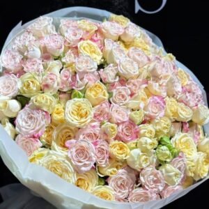 Royal Blush & Champagne Spray Rose Bouquet